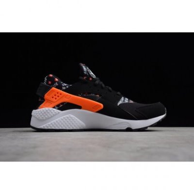 Nike Air Huarache Run Siyah / Turuncu Spor Ayakkabı Türkiye - CBL7XFT5